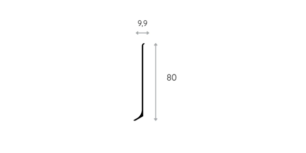 AF080W biała AluFit Listwa aluminiowa